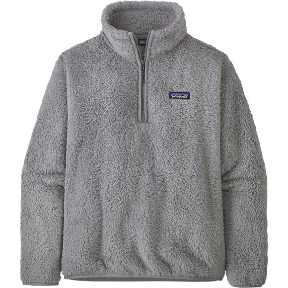 Patagonia Women’s Los Gatos 1/4 Zip Jacket Salt Gray Fleece Plush Size Small - Picture 1 of 9